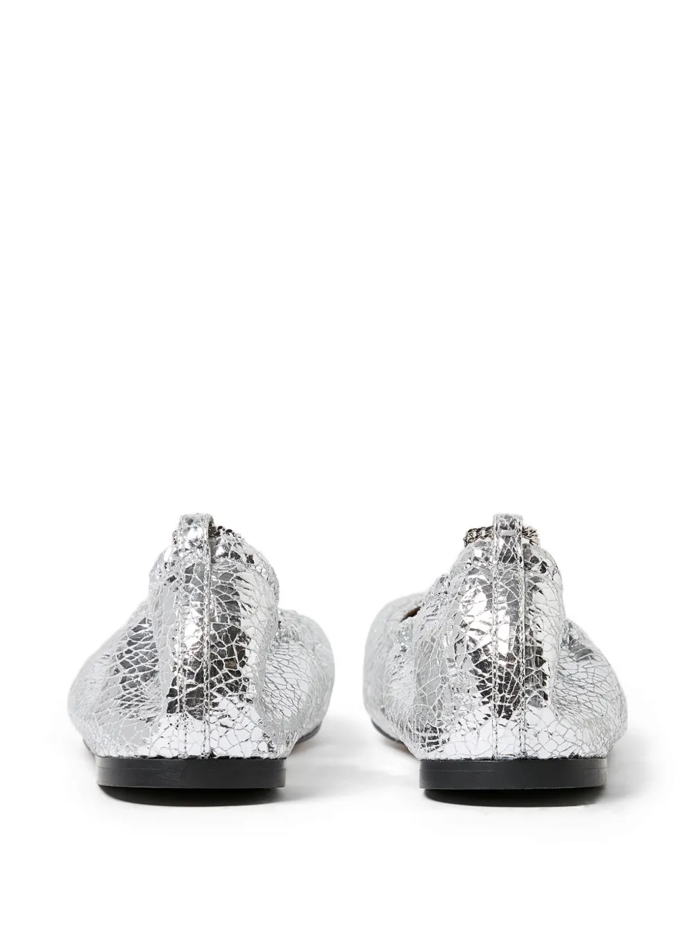 Stella McCartney chain-link ballet flats Zilver