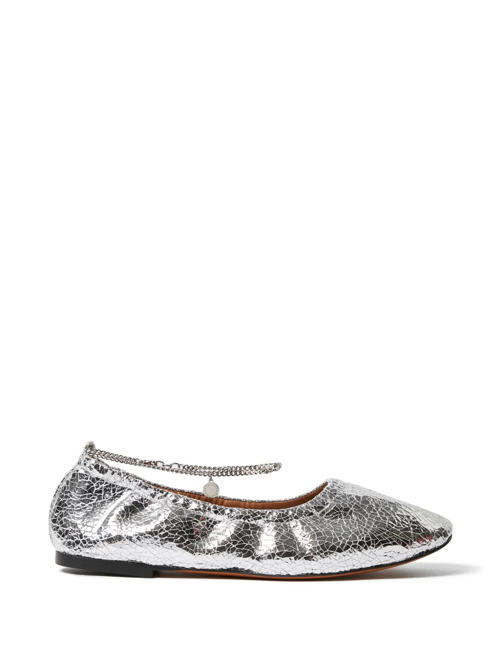 Stella McCartney chain-link ballet flats - Argento