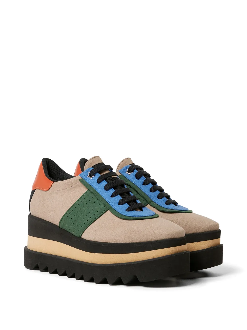 Stella McCartney Elyse platform derby shoes Beige
