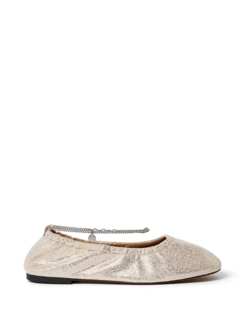 Stella McCartney flats con detalle de cadena