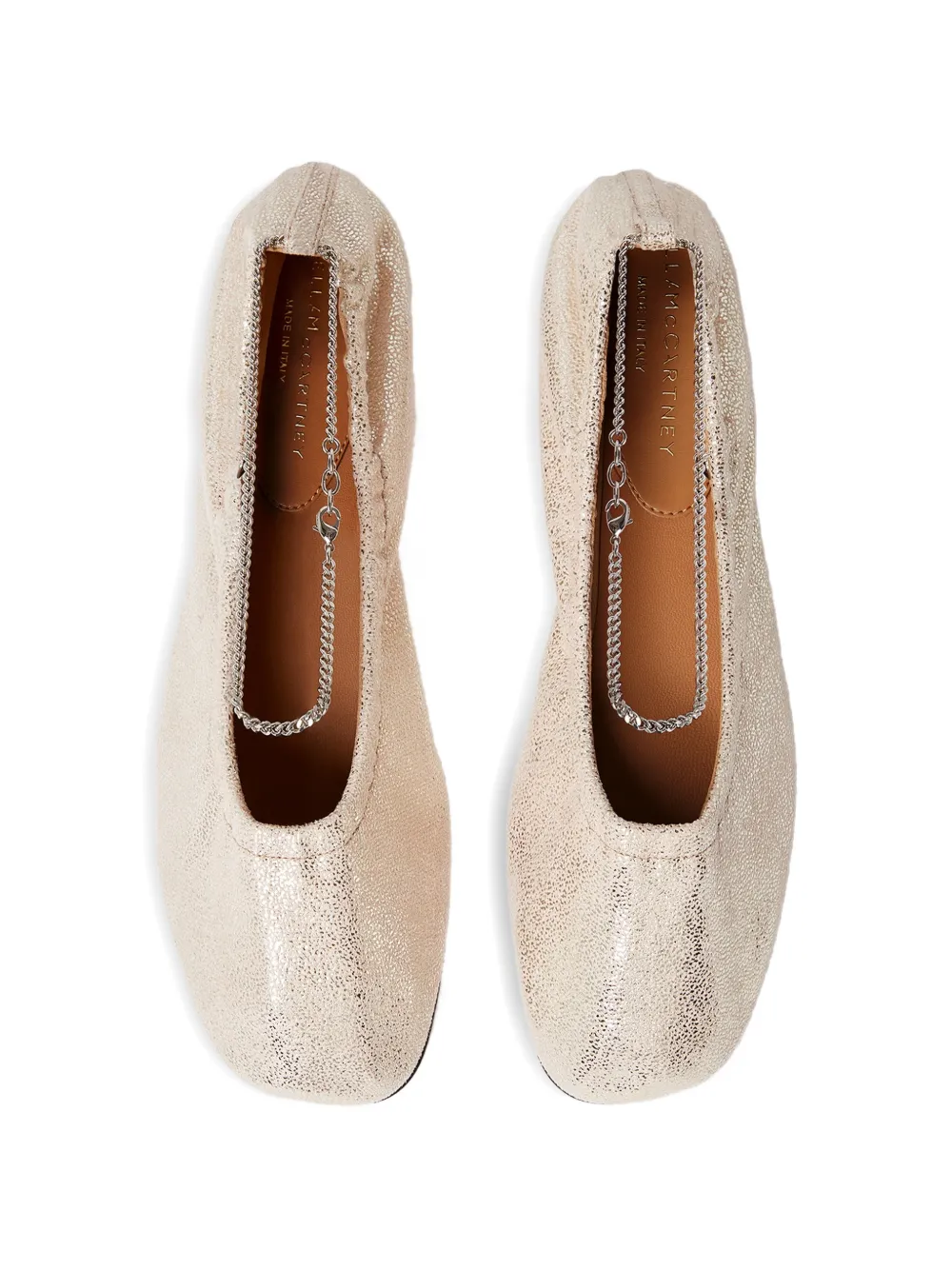 Stella McCartney chain-detail ballet flats Goud