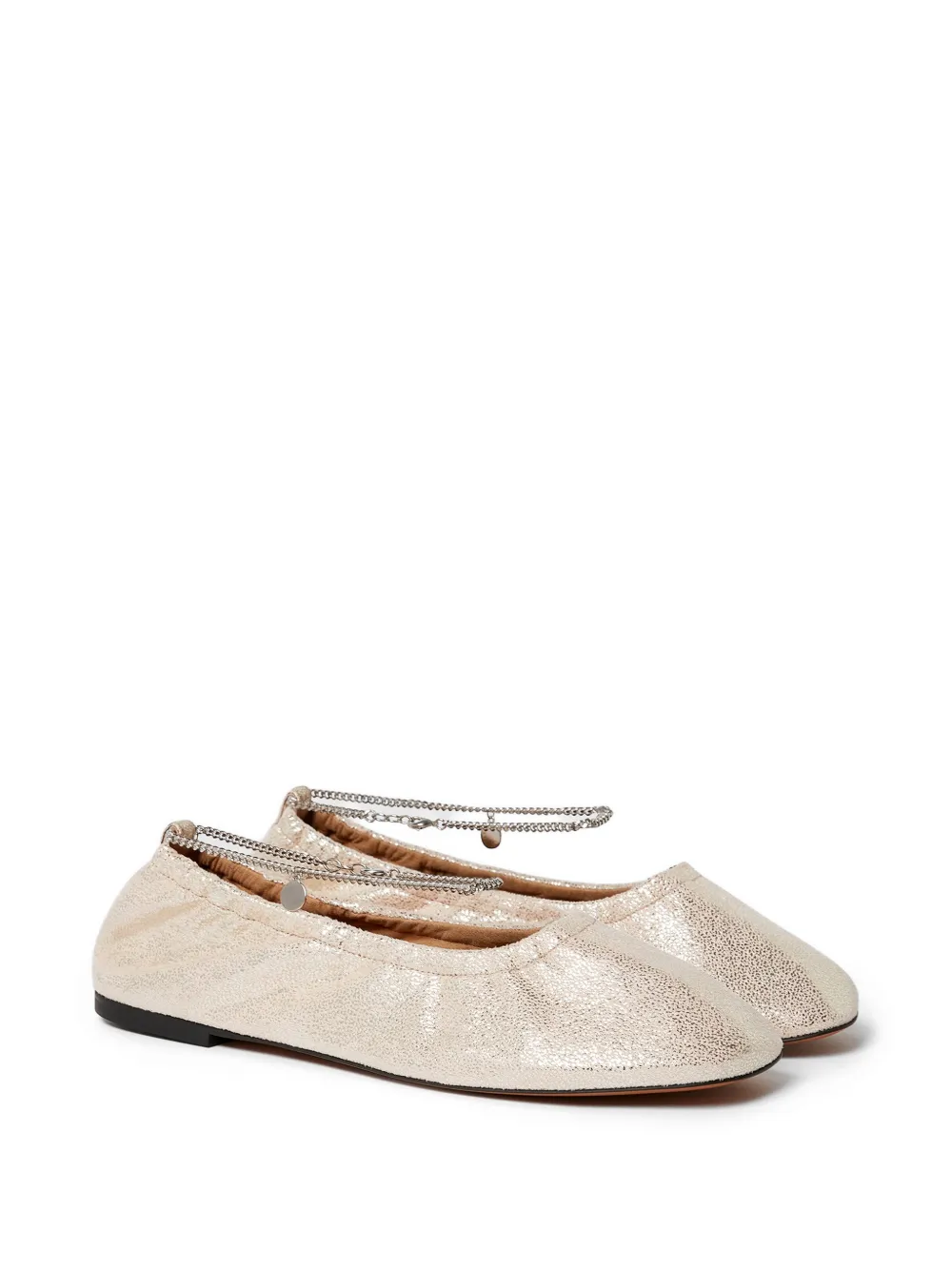 Stella McCartney chain-detail ballet flats Goud