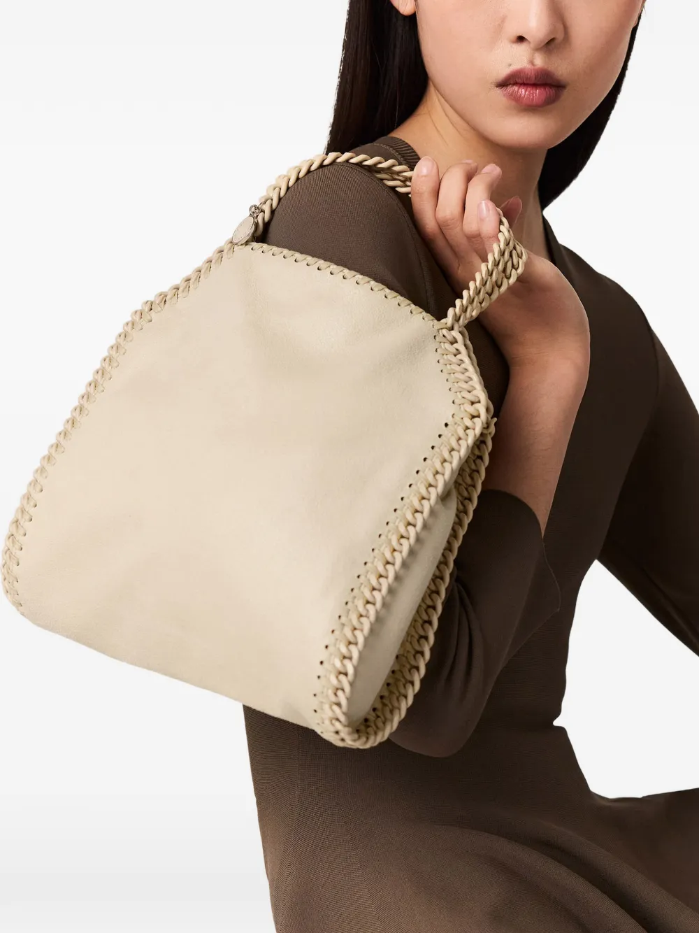Stella McCartney Falabella mini shopper Beige