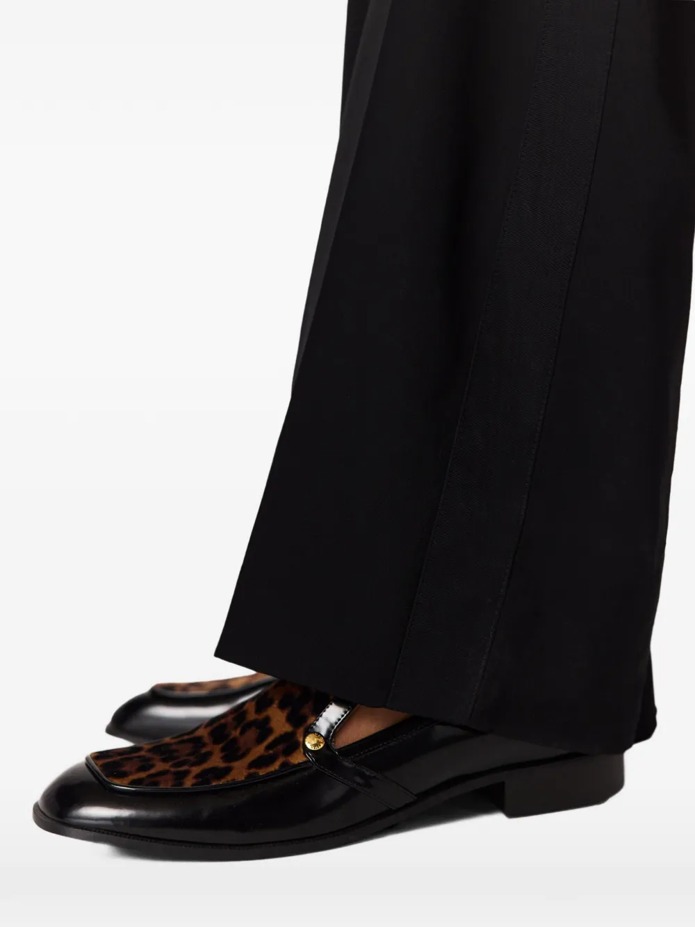 Stella McCartney leopard-print loafers Zwart