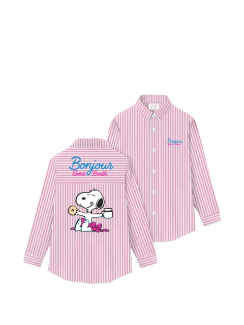 MC2 Saint Barth chemise Snoopy rayée
