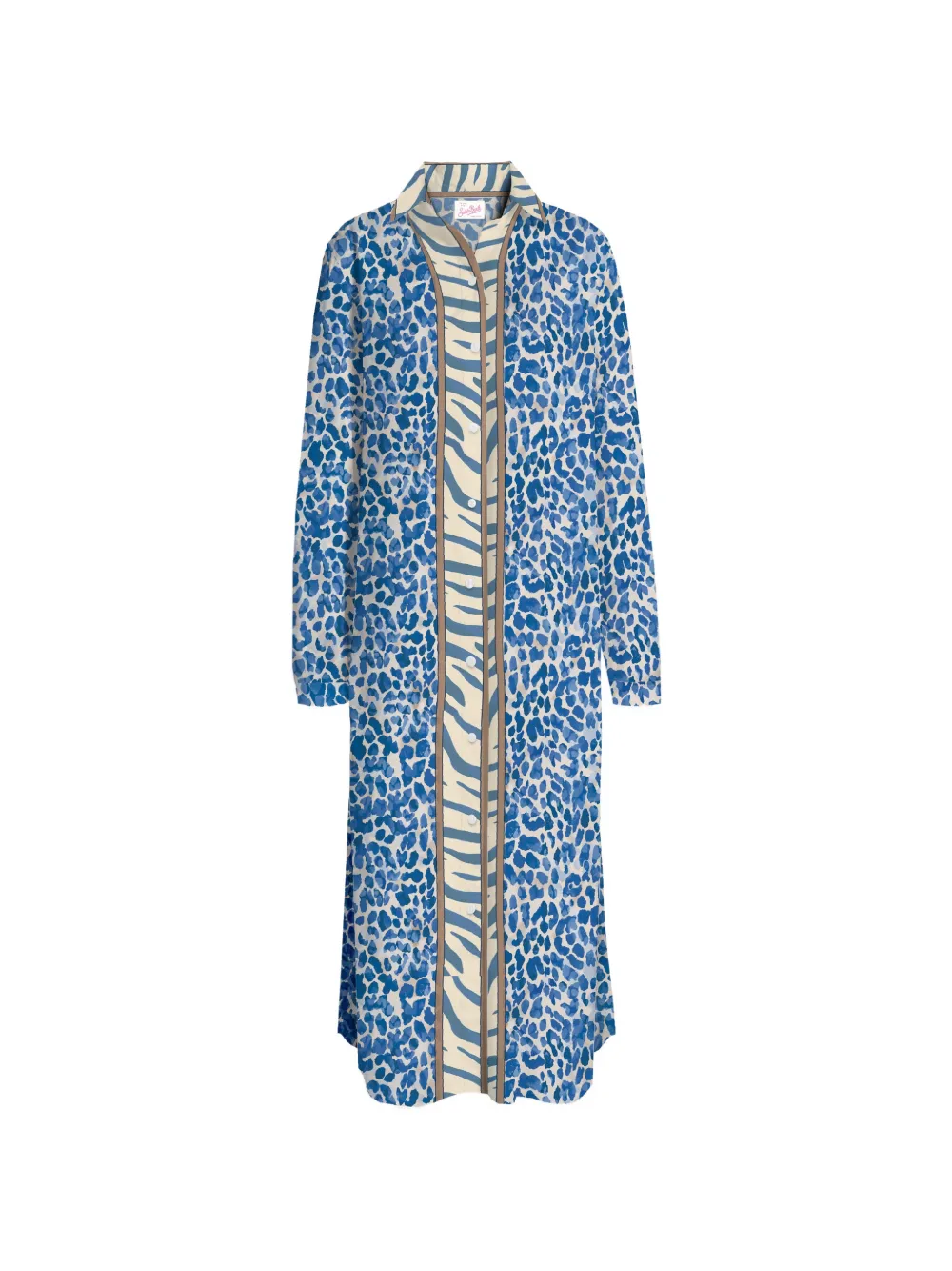 MC2 Saint Barth Blousejurk met dierenprint Blauw