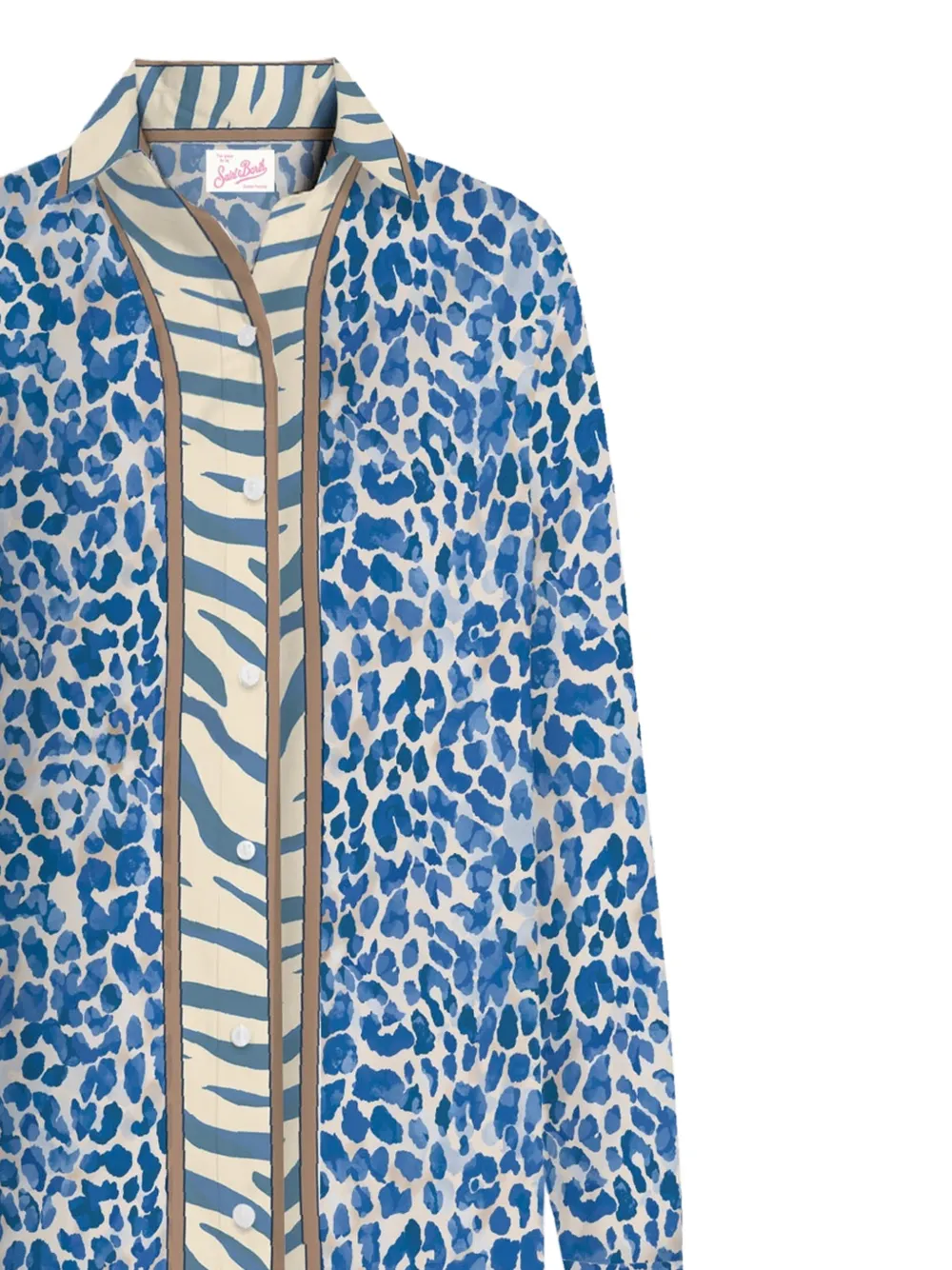 MC2 Saint Barth Blousejurk met dierenprint Blauw
