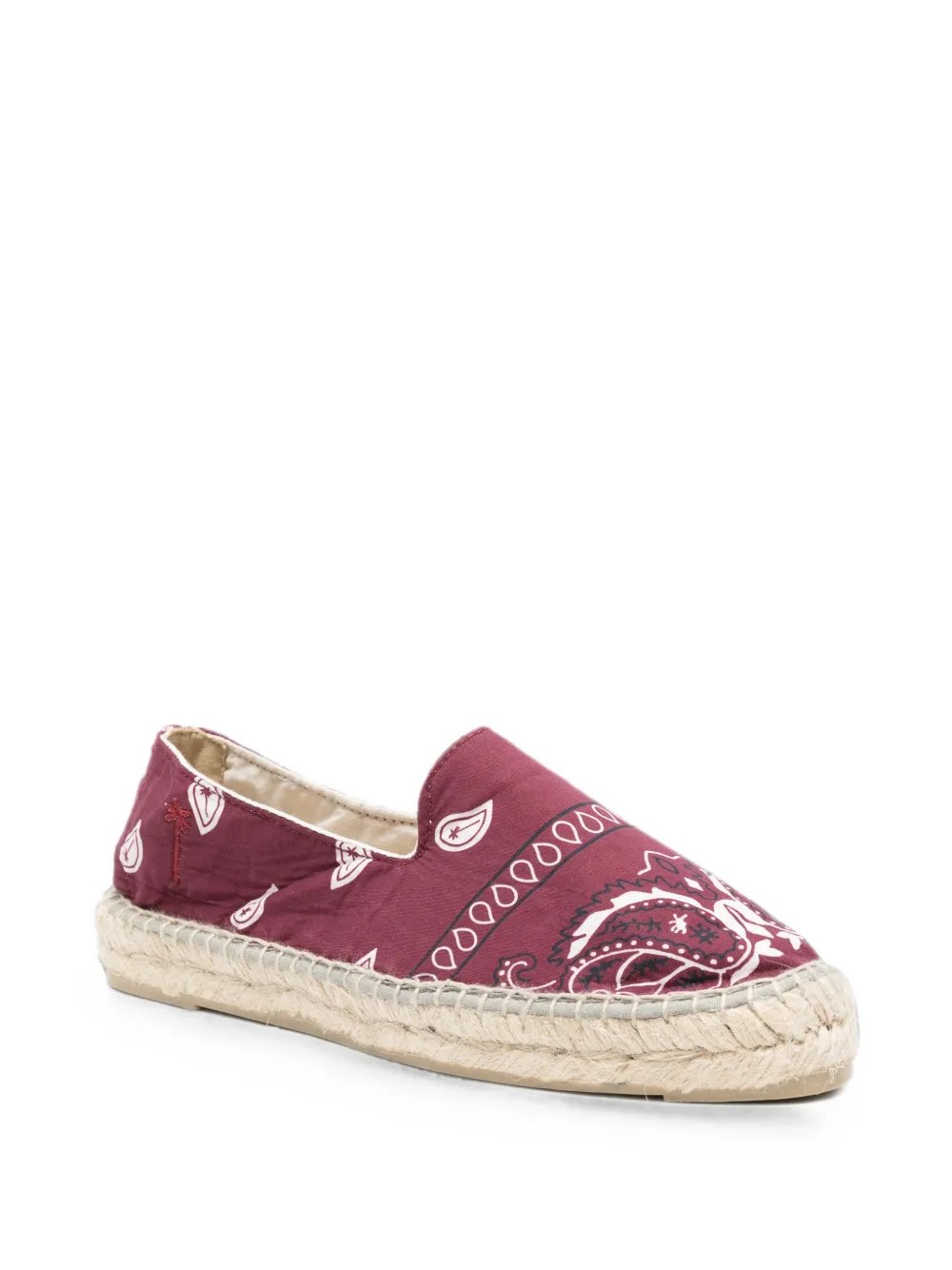 Manebi paisley-print espadrilles Rood