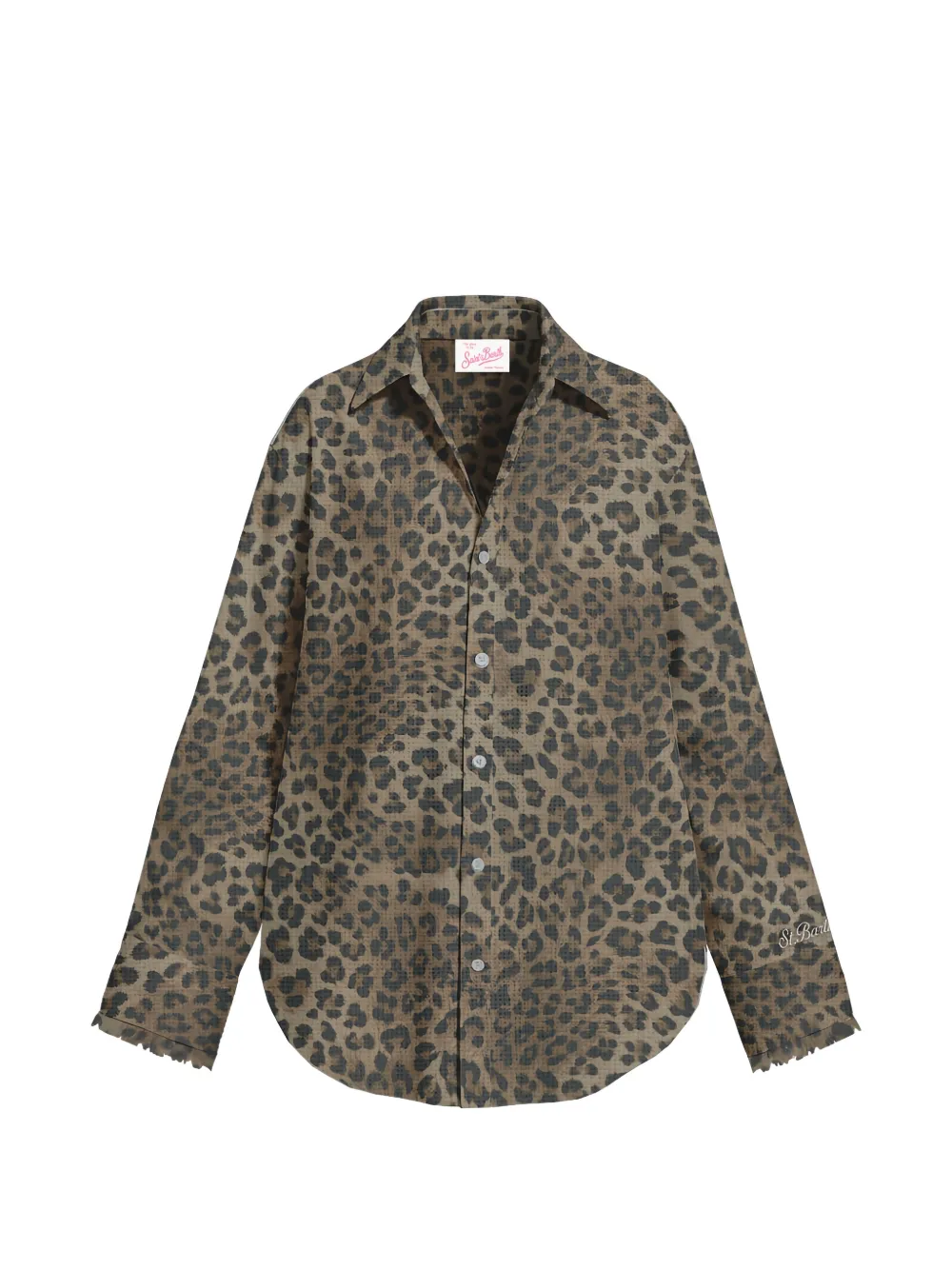 MC2 Saint Barth Cristal blouse met luipaardprint Bruin