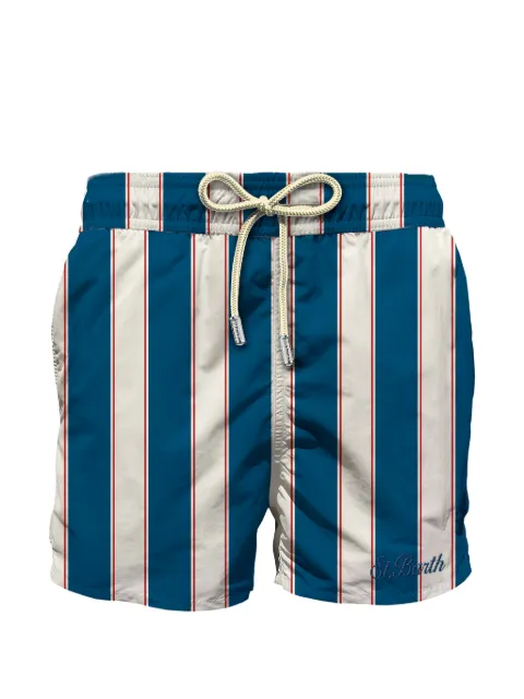 MC2 Saint Barth Syros striped drawstring swim shorts