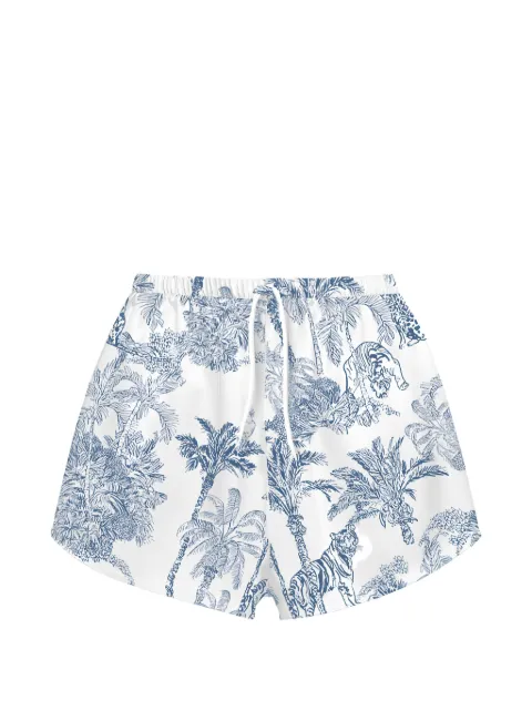 MC2 Saint Barth shorts Kammy con estampado de tigre y cordones en la pretina