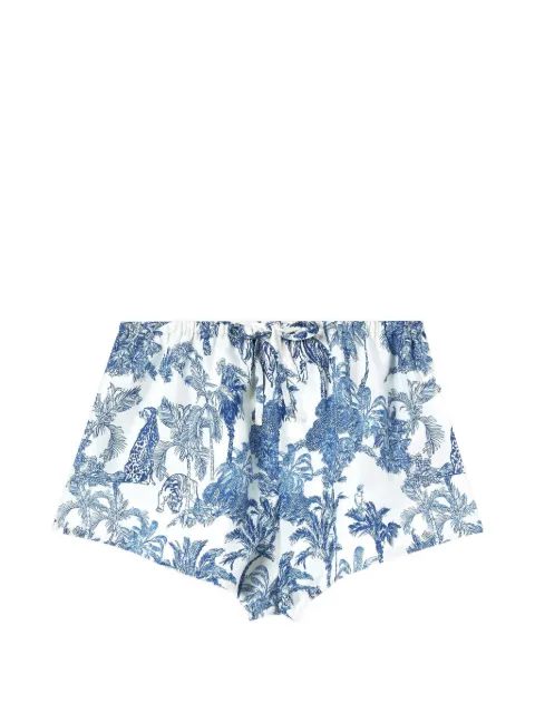 MC2 Saint Barth Kammy tiger-print drawstring shorts