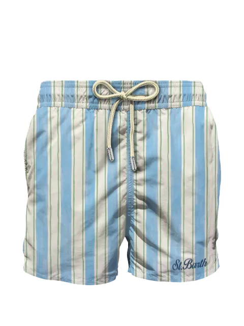 MC2 Saint Barth Syros striped drawstring swim shorts