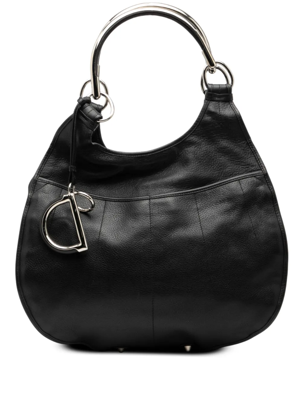 Christian Dior Pre-Owned 2008 Medium Leather 61 hobo bag - Black