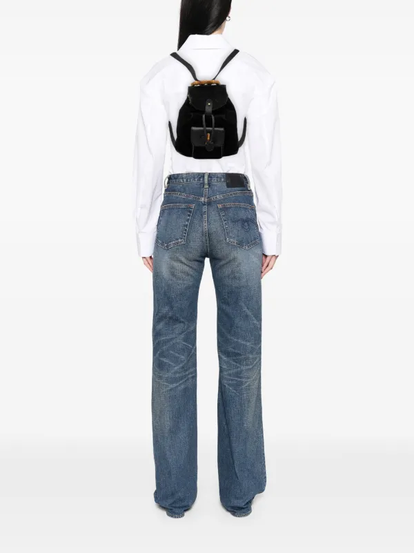 Gucci Pre-Owned 20th Century バンブー スエード バックパック