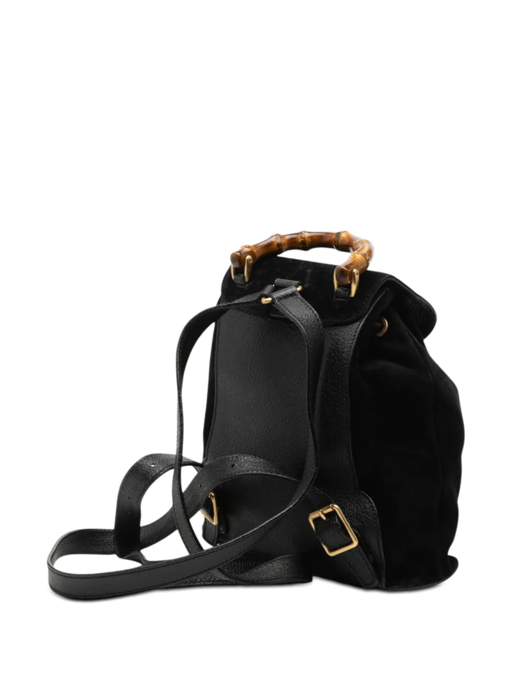 Gucci Pre-Owned 20th Century バンブー スエード バックパック