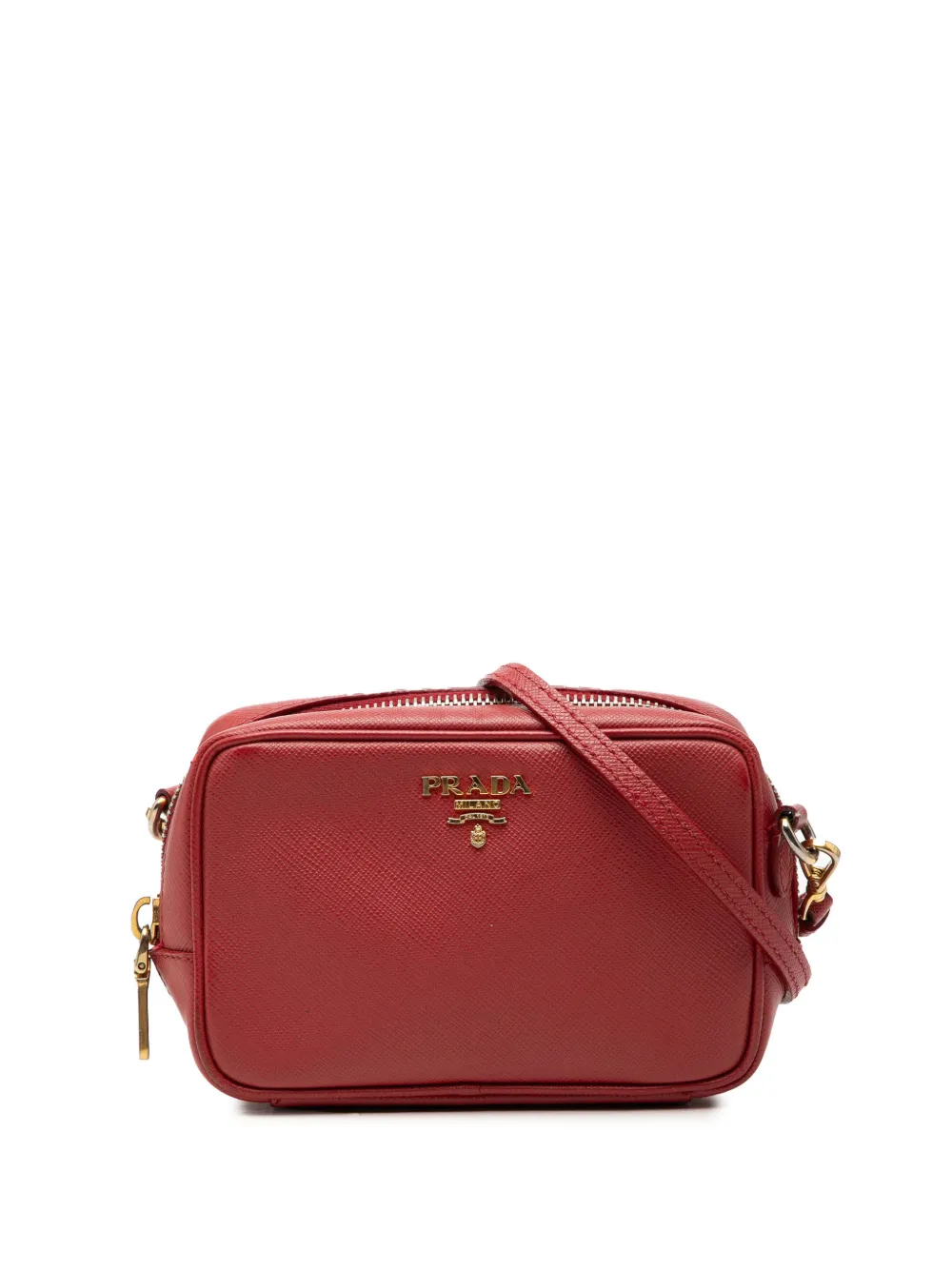 Prada Pre-Owned 2013-2026 Mini Saffiano Camera Bag crossbody bag - Rosso
