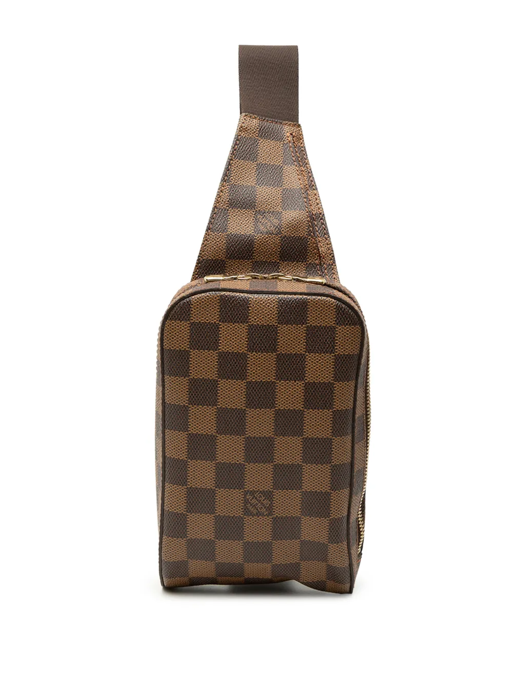 Louis Vuitton Pre-Owned 2002 Damier Ebene Geronimos crossbody bag - Marrone
