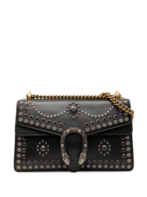 バッグ Gucci Studded 2-Way Leather Bag Gucci Pre-Owned 2016-2025 Small Pearl Studded Leather Padlock