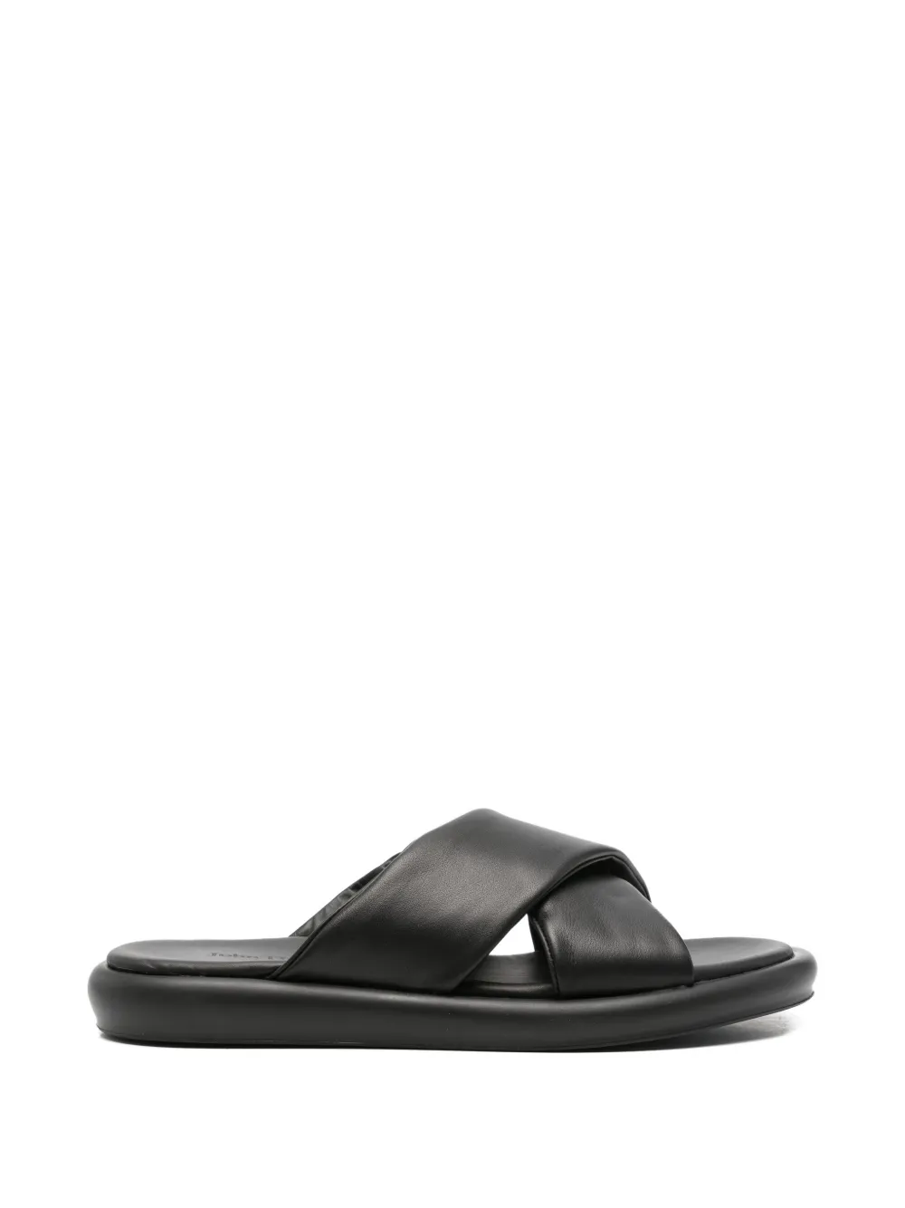 JOHN HARRISON criss-cross strap sandals - Nero