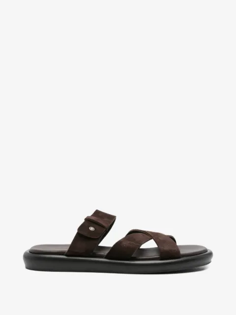 JOHN HARRISON suede crossover sandals
