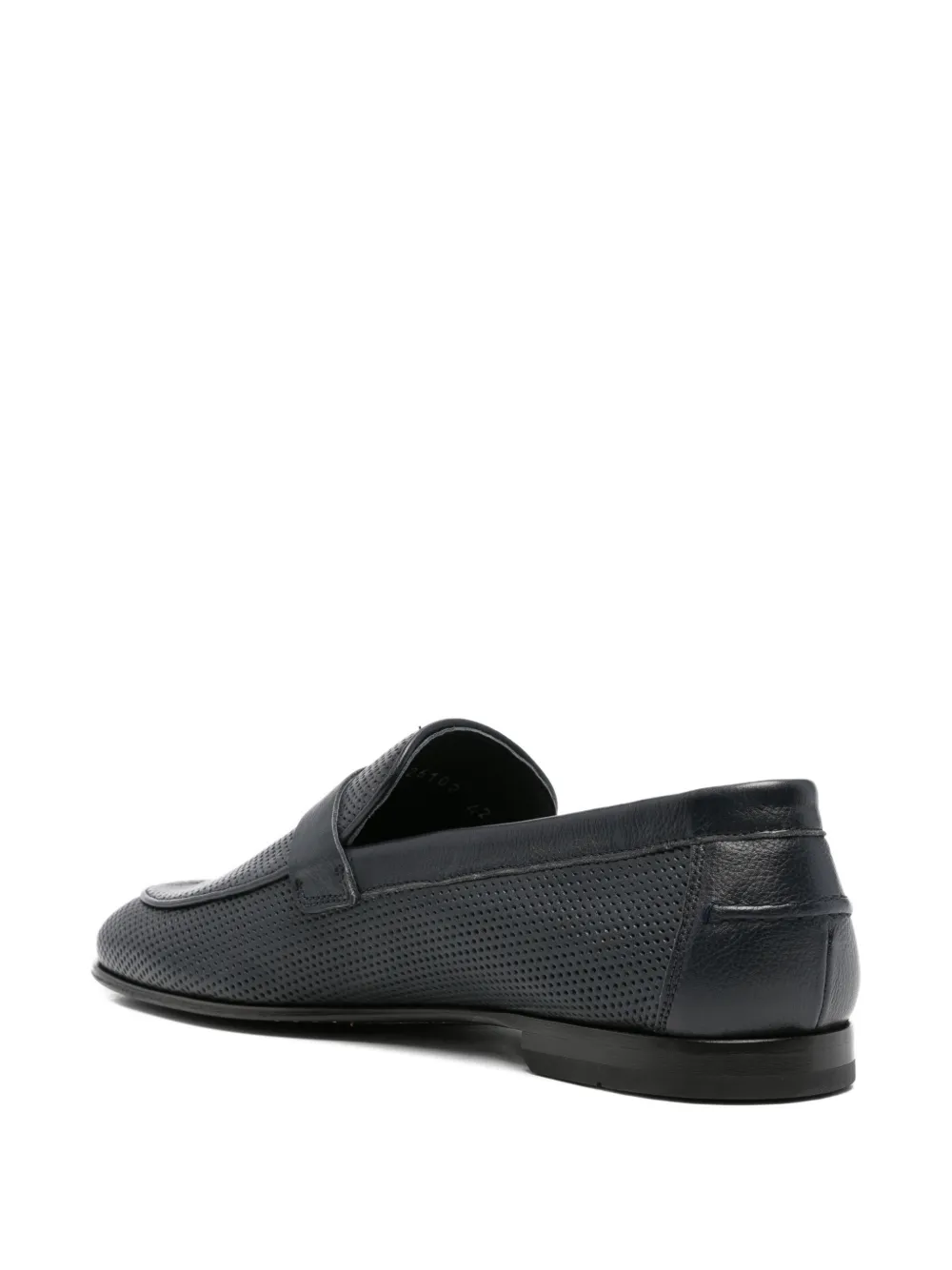 JOHN HARRISON perforated leather loafers Blauw