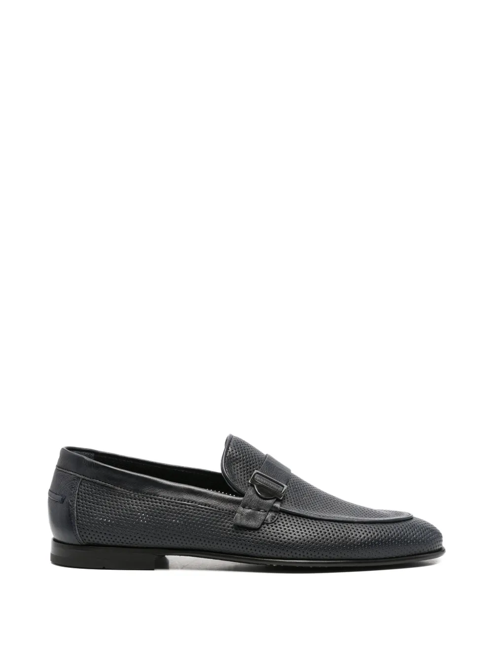 JOHN HARRISON perforated leather loafers - Blu