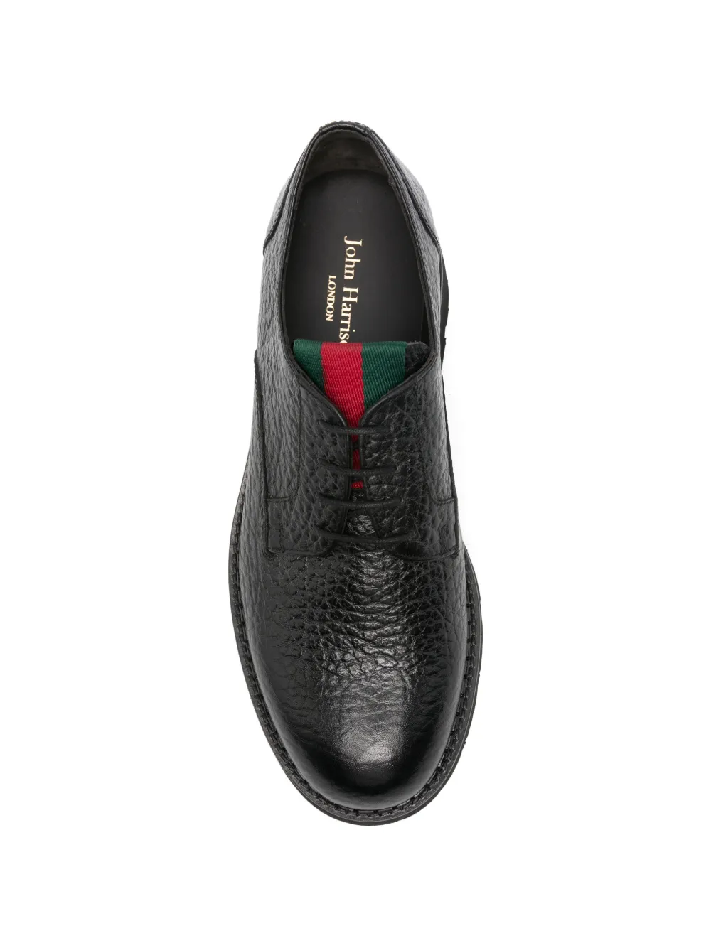 JOHN HARRISON pebbled-effect Derby shoes Zwart