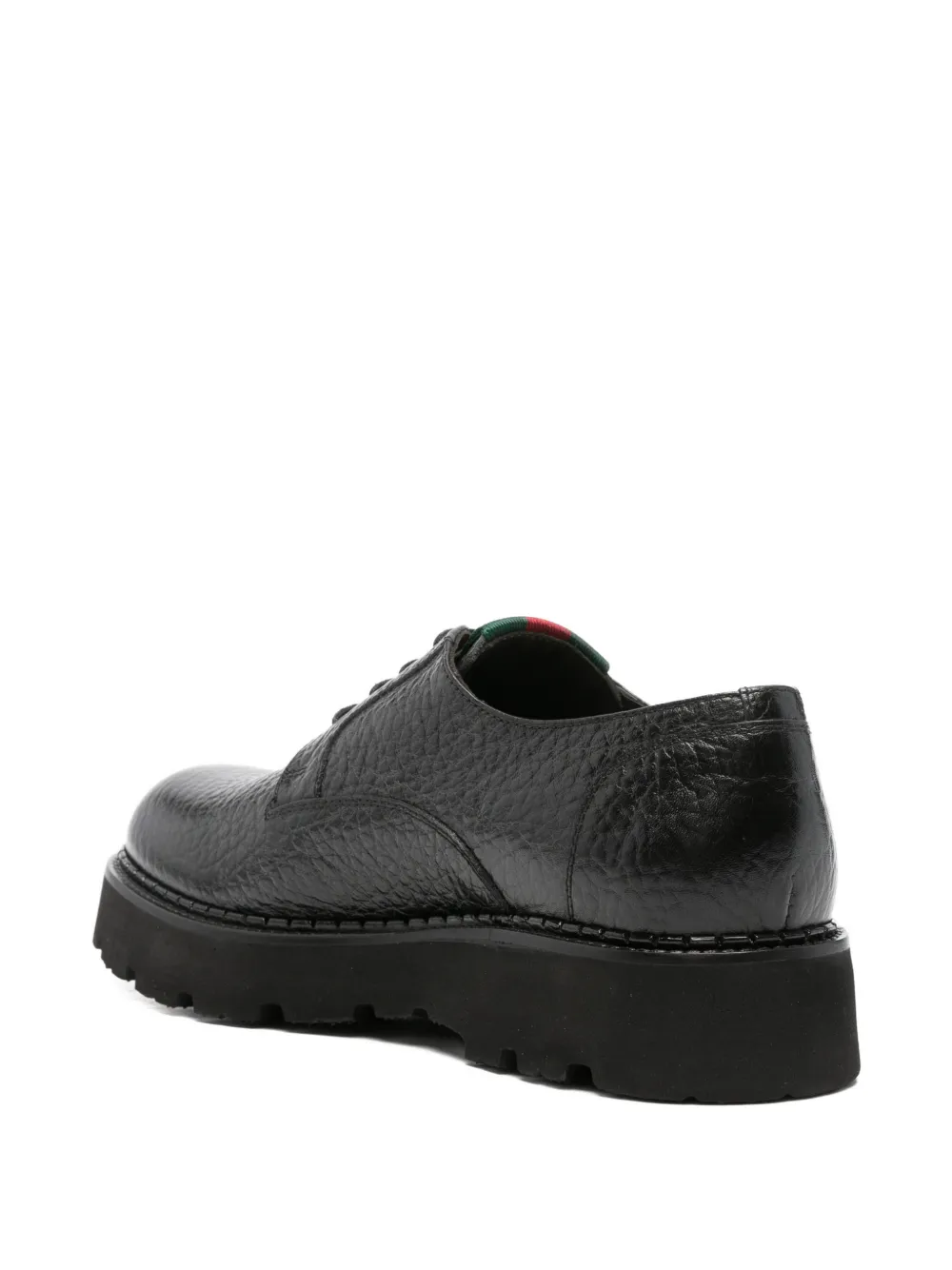 JOHN HARRISON pebbled-effect Derby shoes Zwart
