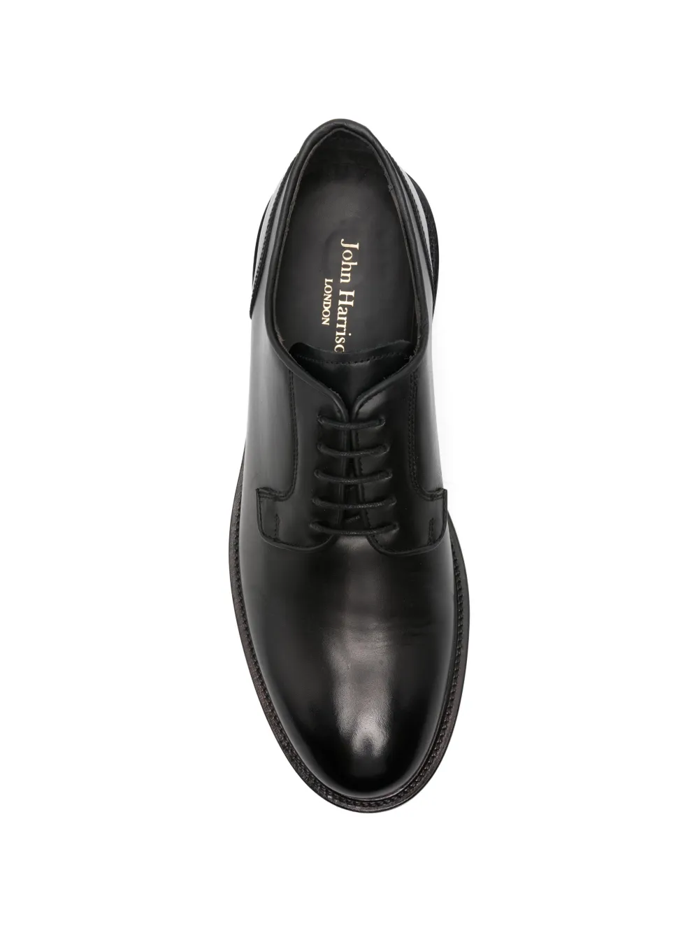 JOHN HARRISON lace-up leather Derby shoes Zwart