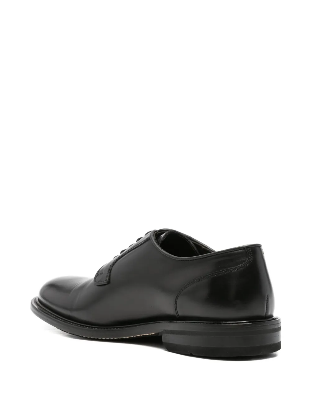 JOHN HARRISON lace-up leather Derby shoes Zwart