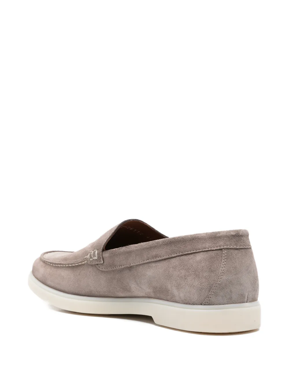 JOHN HARRISON suede slip-on loafers Beige