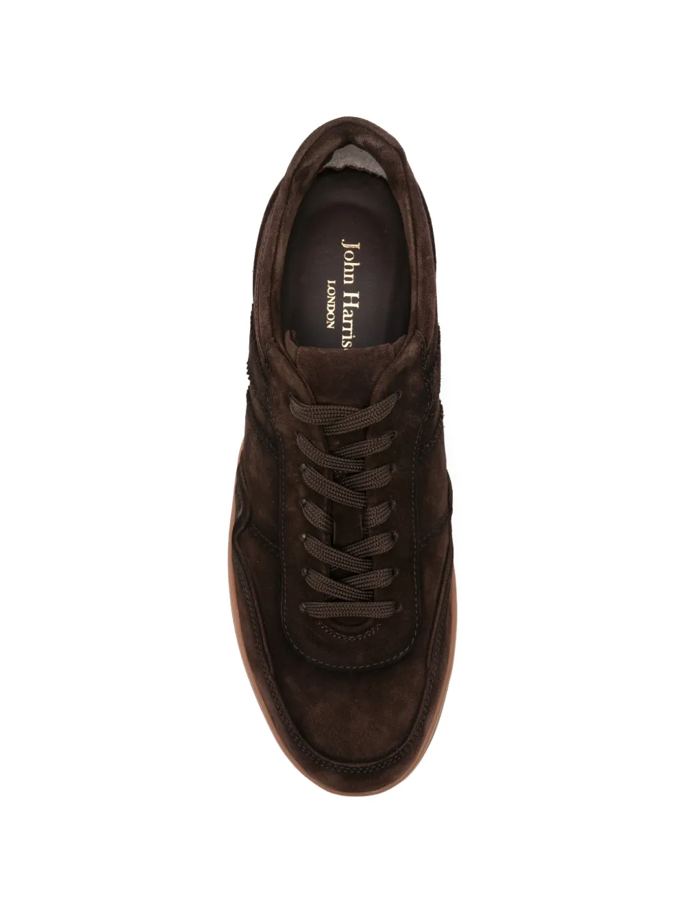 JOHN HARRISON suede panelled sneakers Bruin