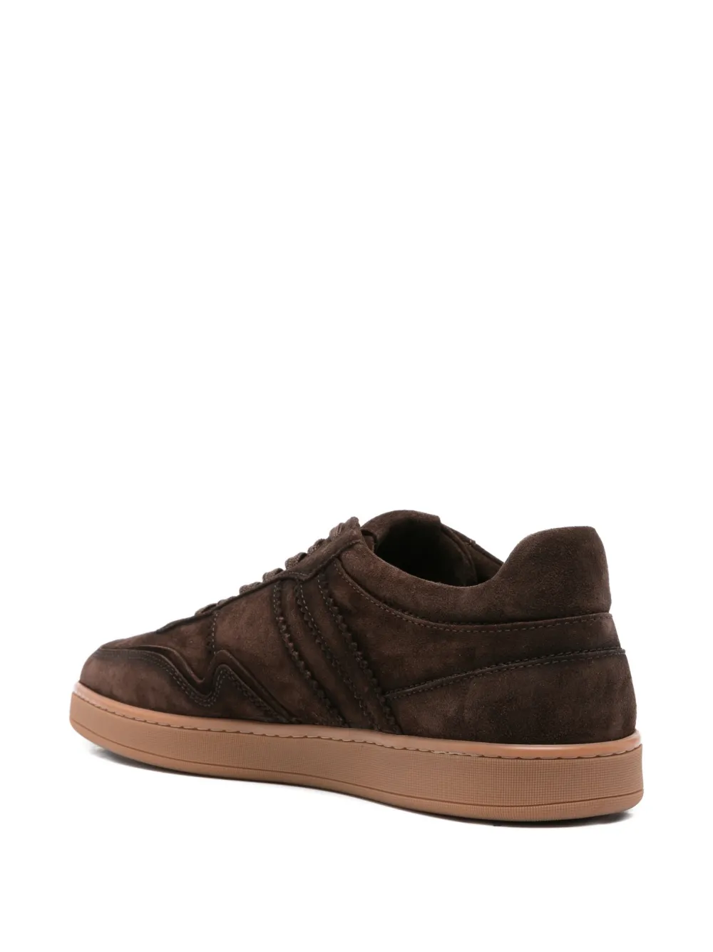 JOHN HARRISON suede panelled sneakers Bruin