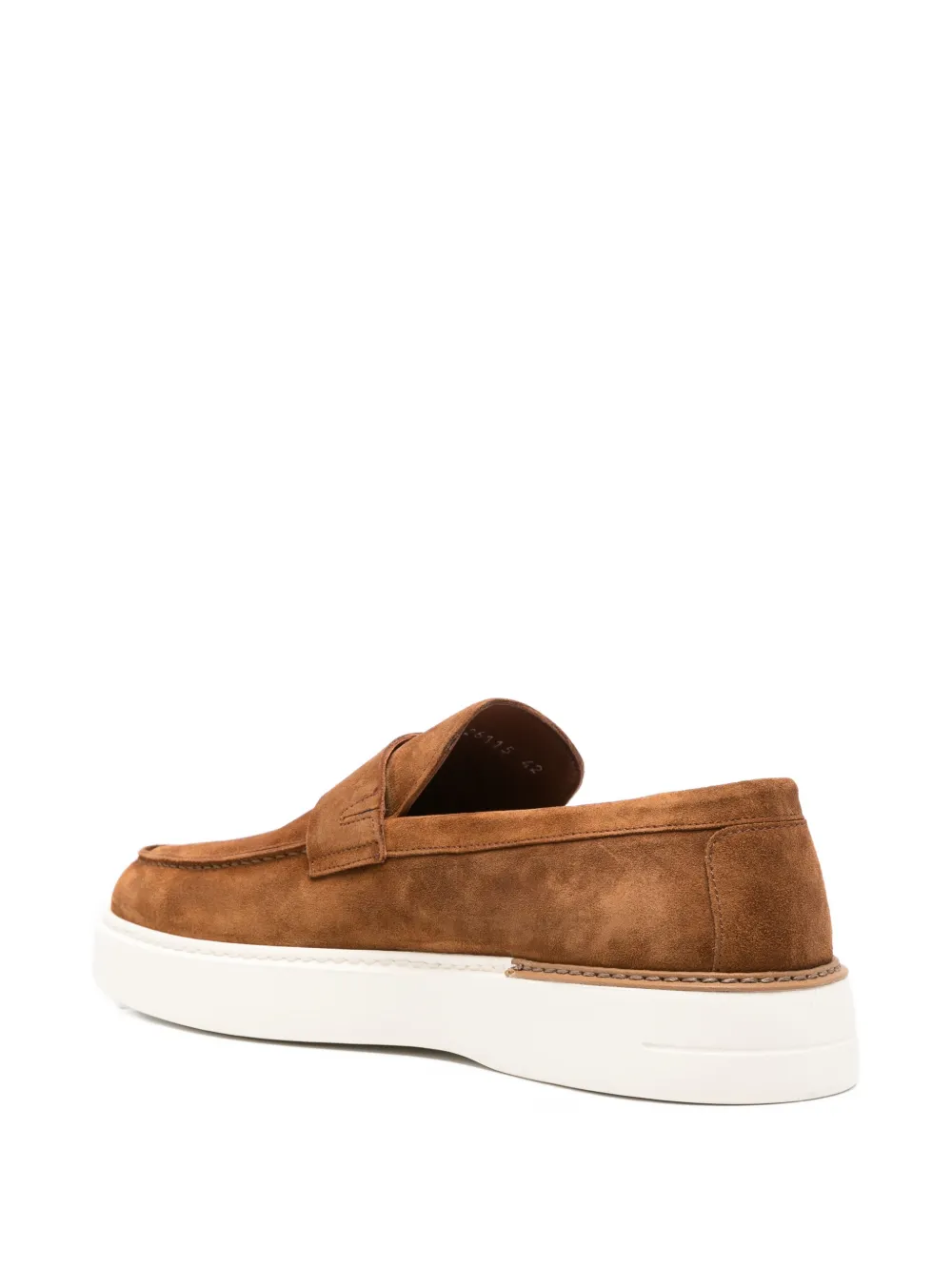 JOHN HARRISON suede slip-on loafers Bruin
