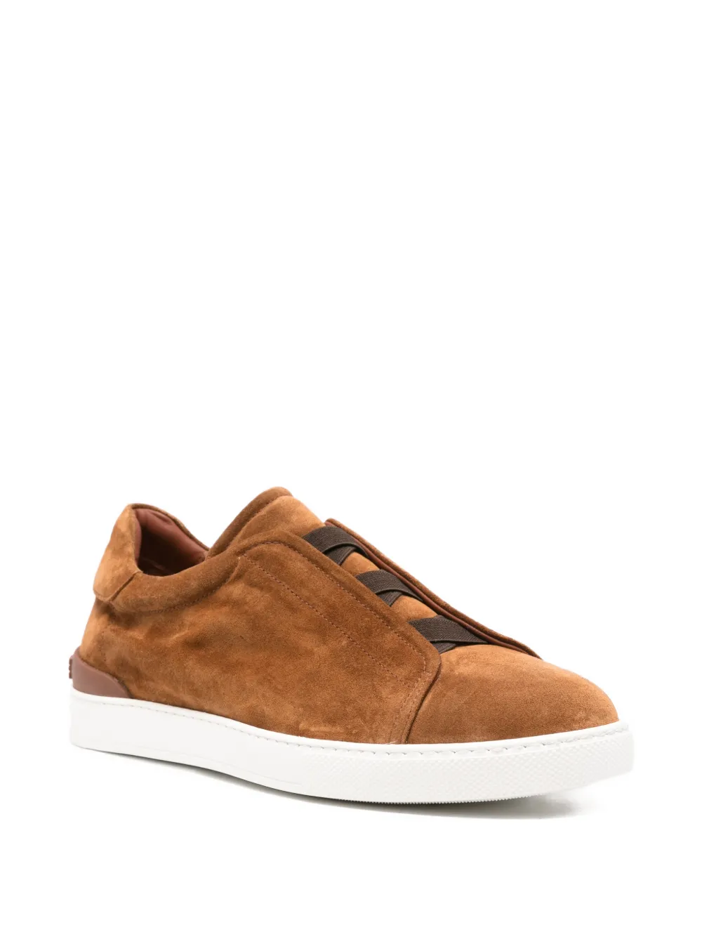 JOHN HARRISON suede slip-on sneakers Bruin