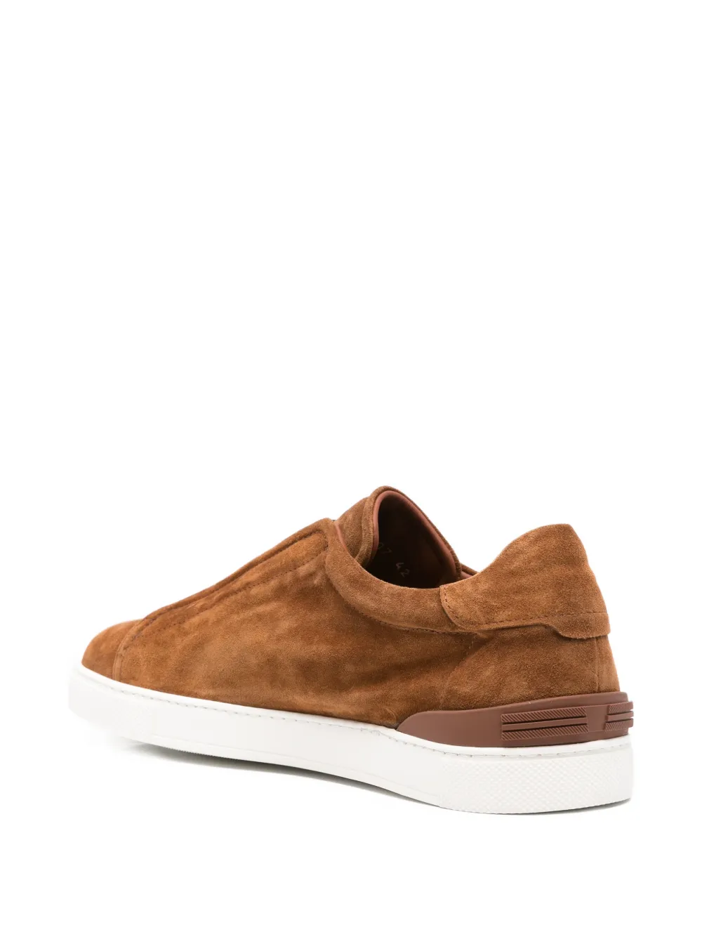 JOHN HARRISON suede slip-on sneakers Bruin