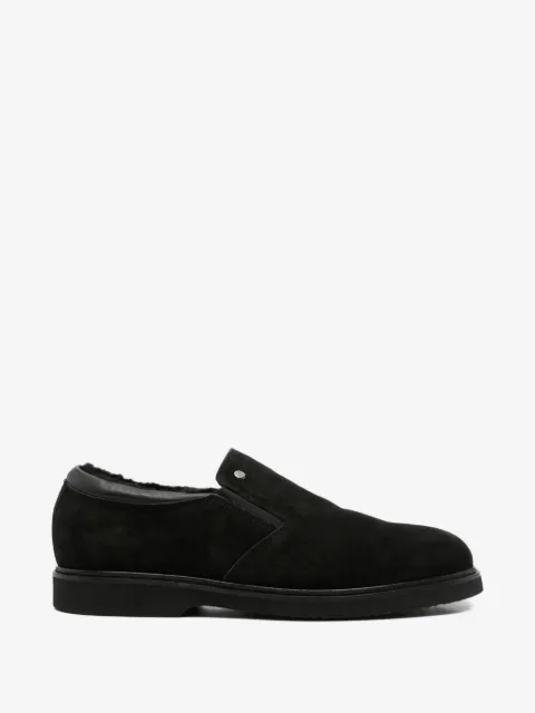 JOHN HARRISON shearling-lined suede loafers