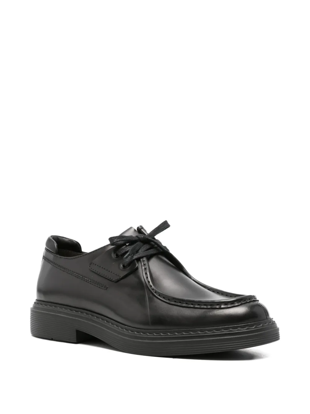 JOHN HARRISON lace-up apron-toe Derby shoes Zwart