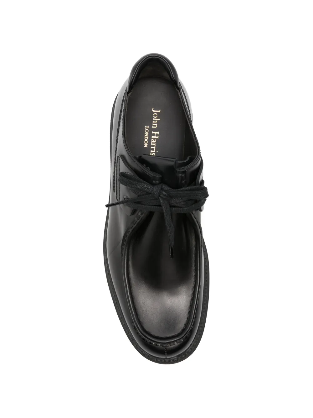 JOHN HARRISON lace-up apron-toe Derby shoes Zwart