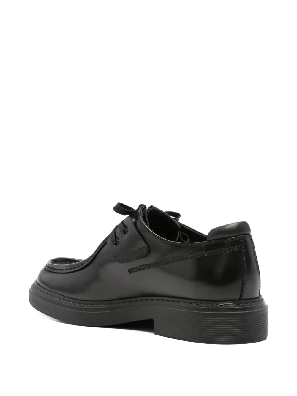 JOHN HARRISON lace-up apron-toe Derby shoes Zwart