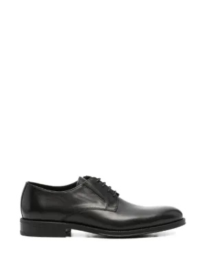 Post Archive Faction raw-edge lace-up Derby Shoes | Black