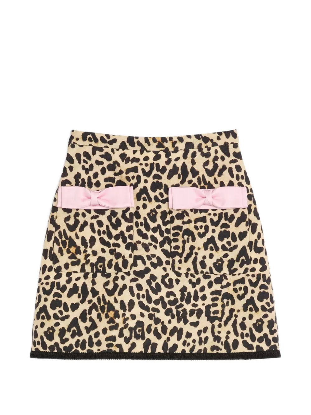Valentino Garavani animalier-print crepe Couture skirt - Toni neutri