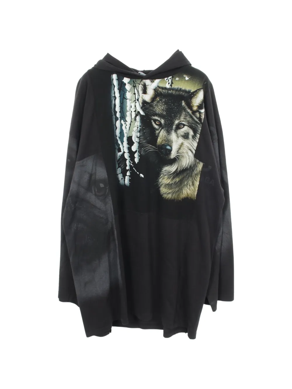 Balenciaga Pre-Owned graphic-print hoodie - Schwarz