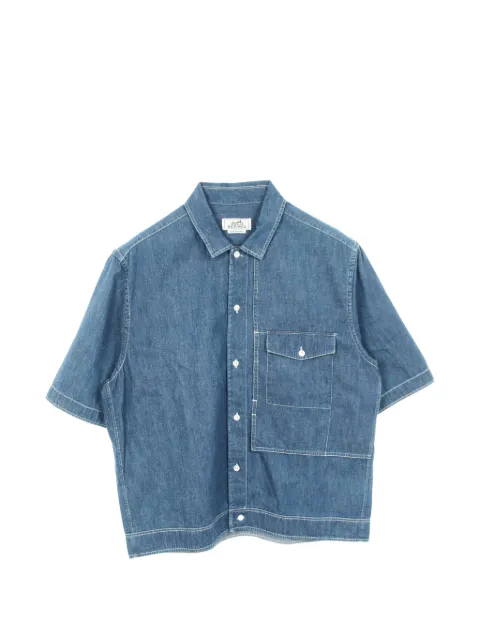 Hermès Pre-Owned short-sleeved chambray shirt
