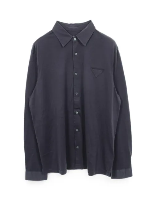 Prada Pre-Owned 2020s logo-detail cotton shirt