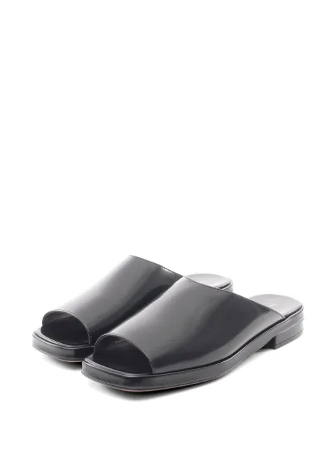 The Row Pre-Owned square-toe leather sandals
