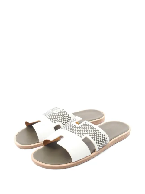 Hermès Pre-Owned Izmir woven-detail sandals