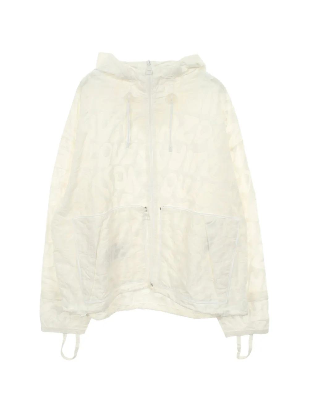 Pre-owned Louis Vuitton 2010s Zip-up Hooded Jacket In Neutral