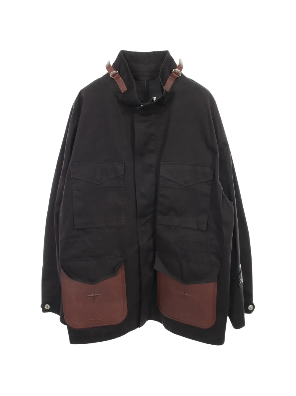 Christian Dior Pre-Owned 2010s x Stone Island elbow-patch jacket - Nero